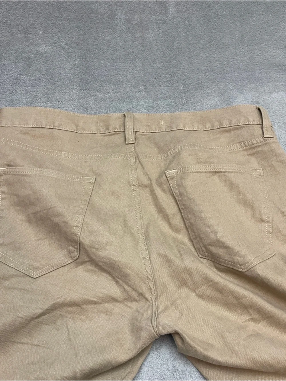 Banana Republic Traveler Linen Blend Pants Men 35x32 Tan